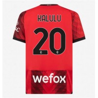 Camisa de Futebol AC Milan Pierre Kalulu #20 Equipamento Principal 2023-24 Manga Curta